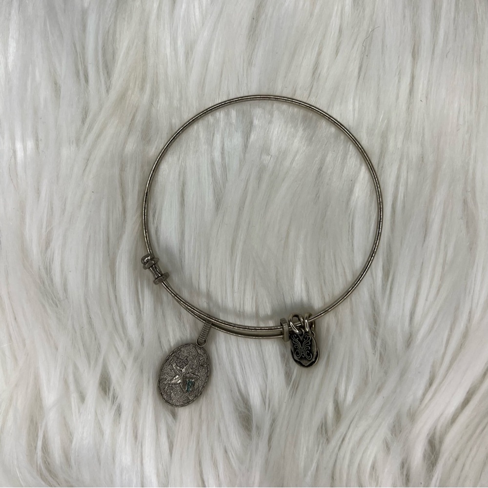 Angelica Silver Starfish Charm Bangle Bracelet